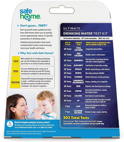 Safe Home® 14-in-1 DIY Drinking Water Test Kit – Includes The #1 Selling Lead & - Image 2