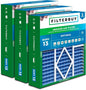 Filterbuy 20x20x5 Air Filter MERV 13 Optimal Smoke & Allergy Defense, Pleated by Filterbuy