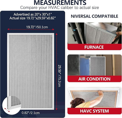 20x30x1 Electrostatic Air Filter, MERV 8 Reusable & Washable Aluminum AC/HVAC - Image 6