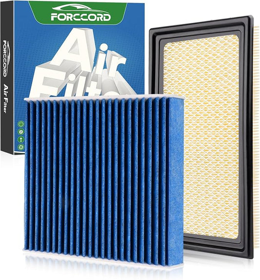 Cabin & Engine Air Filter Fit for Explorer 11-19, Flex 10-19, Fusion 10-12 by Forccord