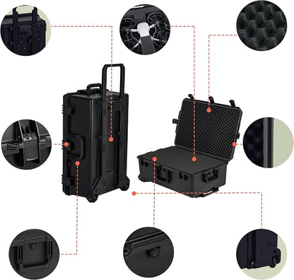 MEIJIA Portable All Weather Waterproof Camera Case, Customizable Fit Foam - Image 4