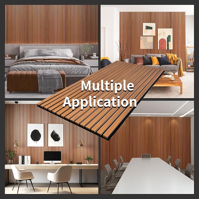 Wood Slat Wall Panel, 3D Soundproof Wall Panels, Large Acoustic Panels - Image 6