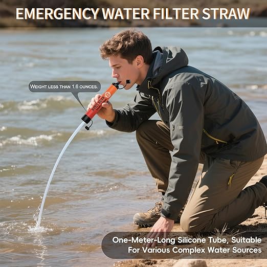 Water Filter Straw, Emergency Water Filtration System, Personal Water Purifier - Image 5