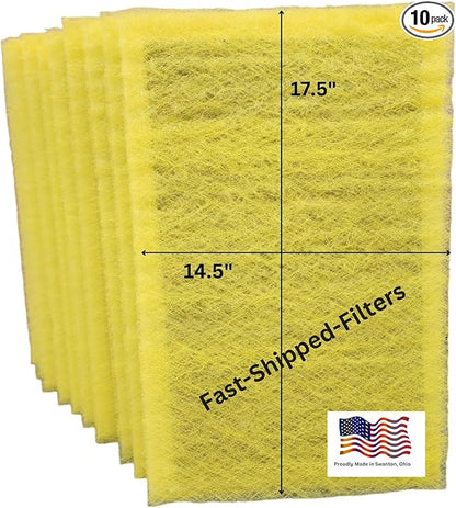 Fast-Shipped-Filters 10 Pack 20x20 Replacement Filter Pads Compatible by Unknown