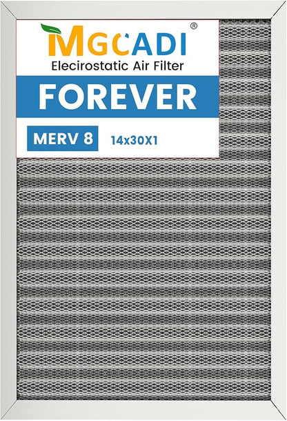 14x30x1 HVAC Furnace Air Filter, Lasts a Lifetime, the Last HVAC Filter You by MGCADI