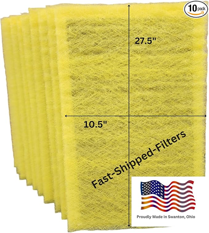 Fast-Shipped-Filters 10 Pack 12x30 Replacement Filter Pads Compatible by Unknown