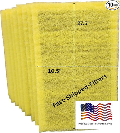 Fast-Shipped-Filters 10 Pack 12x30 Replacement Filter Pads Compatible by Unknown
