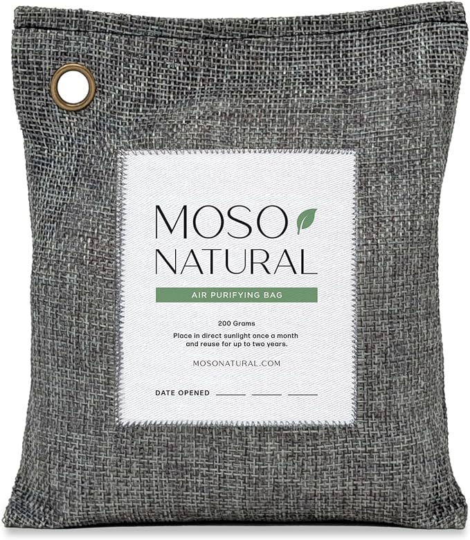 Moso Natural Air Purifying Bag 200g | HGTV Editor's Pick | Premium Bamboo by MosoNatural