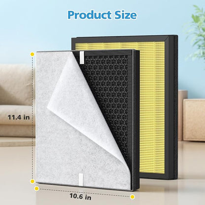 2 Pack PR1 Replacement Filter for Mooka Mode PR1 Air Purifier, H13 True HEPA - Image 9