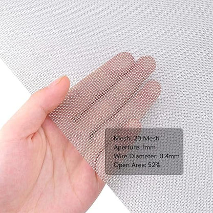 3PACK 20 Steel Mesh Screen 11”X11”, Woven Wire 304 - Image 5