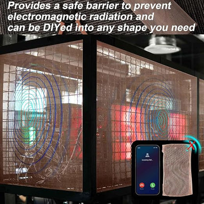 Zonon 90% Pure Copper Mesh Screen 36 Inch x 5 ft, 16x16 Mesh Copper Roll Wire - Image 6