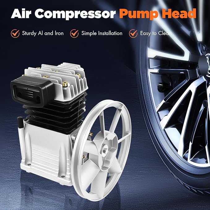 2HP Air Compressor Pump, Air Compressor Pump Head - Image 3