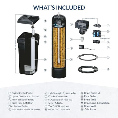 Aquasure Harmony Series 72, 000 Grains Whole House Water Softener Bundle - Image 8