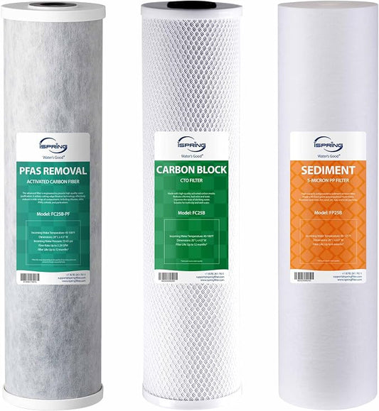 iSpring F3WGB32BPF 3-Stage Replacement Filter Pack by iSpring