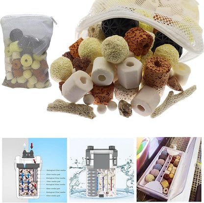 Aquarium Filter Media: 12-in-1 Bio Balls & Ceramic Rings Kit - Image 4