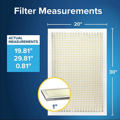 Filtrete 20x30x1 Air Filter, MPR 300, MERV 5, Clean Living Basic Dust 3-Month - Image 2