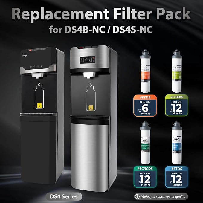 iSpring F5DS-NC Full Filter Replacement Set, Fits DS4B-NC & DS4S-NC Bottleless - Image 2