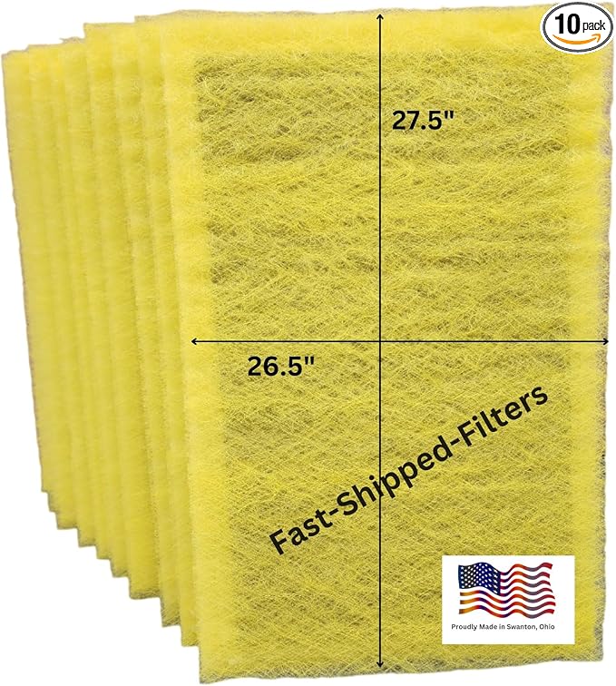 Fast-Shipped-Filters 10 Pack 28x30 Replacement Filter Pads Compatible by Unknown