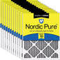 Nordic Pure 12x24x1 Furnace Air Filters MERV 10 Pleated Plus Carbon 12 Pack by NordicPure
