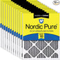Nordic Pure 12x20x1 Furnace Air Filters MERV 10 Pleated Plus Carbon 12 Pack by NordicPure