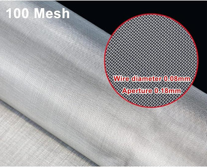 304 Stainless Steel Fine Mesh Screen 100 Mesh, Metal Wire Filter Cloth Sheet - Image 3