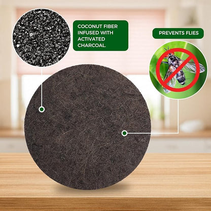 Compost Filters, 7.25 Inch | Biodegradable Coconut Fiber Charcoal Air Filters - Image 5