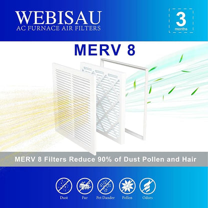 12x12x1 Air Filter MERV 8 MPR 600 6Pack Furnace Filters Pleated HVAC AC Furnace - Image 3
