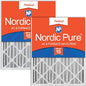 Nordic Pure 20x20x4 Pleated MERV 15 Air Filters 2 Pack by NordicPure