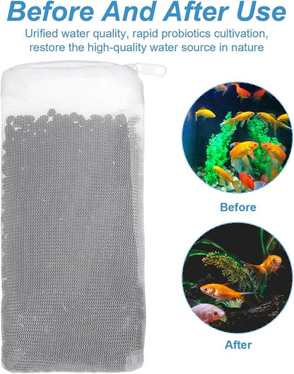 6 Packs Fine Mesh Bag Aquarium Mesh Bag Aquarium Filter Media Bags - Image 5