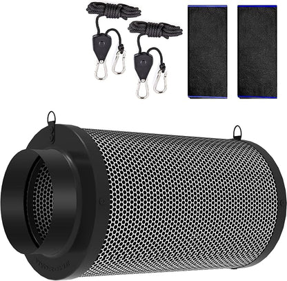 4 Inch Air Carbon Filter for Grow Tent, Smellines Control - Image 8
