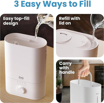Everlasting Comfort 6L Humidifier Large Room, High Mist Output 60 HR Runtime - Image 5