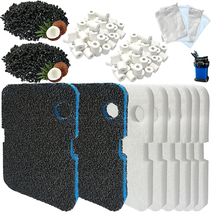 16 Pack Aquarium Filter Media Set Replacement by BEAUFAN