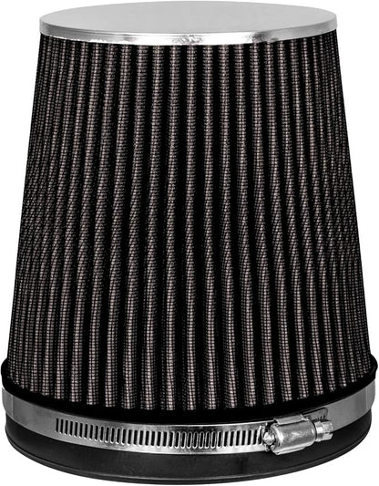 BLACK 6" 152 mm Inlet Short Truck Air Cone Replacement Performance Washable by RtunesRacing
