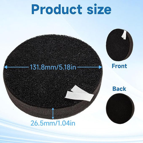 3 Pack Replacement Vacuum Cleaner Filter Compatible with Bissell CleanView Upright Vacuum 1214 2252 2486 2489 2254 22543 24899 27909 2259 2260 Filters Replacement Part #1608225