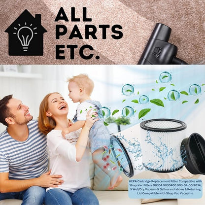 HEPA Cartridge Replacement Filter Compatible - Image 2