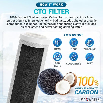 Max Water 2 Stage Whole House 10 inch, Standard Water Filtration System - Image 4