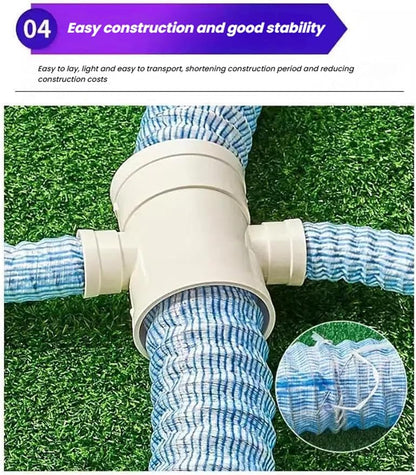 French Drain Pipe，Flexible Underground Drainage Tube, Soft Infiltration Pipe - Image 4