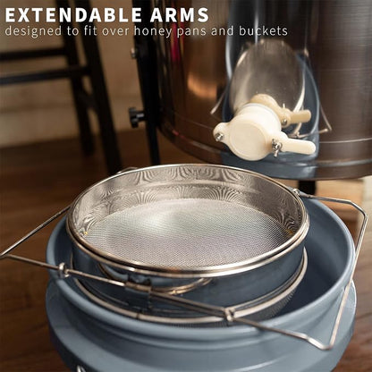 VIVO Stainless Steel Honey Strainer Double Sieve, Bee Keeping Equipment Filter - Image 6