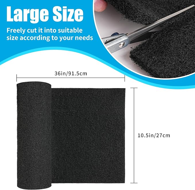 AQUANEAT Aquarium Activated Carbon Filter Media Pad - Image 2