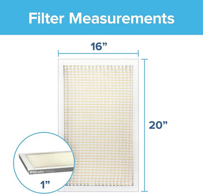 Filtrete 16x20x1 AC Furnace Air Filter, MERV 5, MPR 300, Capture Unwanted - Image 2