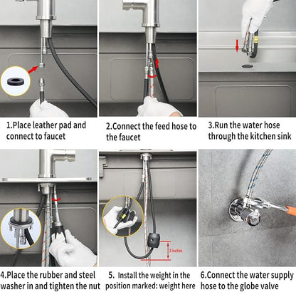 Single Handle Kitchen Faucet - Image 6