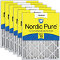 Nordic Pure 20x20x4 Pleated MERV 10 Air Filters 6 Pack by NordicPure