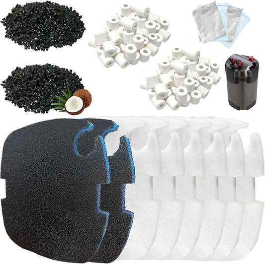 16 Packs Aquarium Filter Media Kit Compatible by BEAUFAN