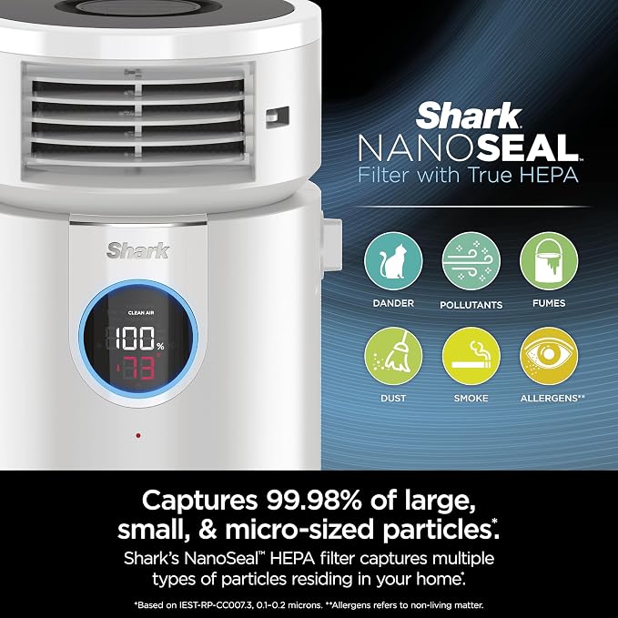 Shark 3-in-1 Clean Sense Air Purifier, Heater & Fan, HEPA Filter, 500 Sq Ft - Image 4