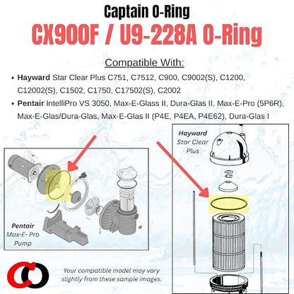 Captain O-Ring – Replacement CX900F / U9-228A / O-240 O-Rings - Image 3