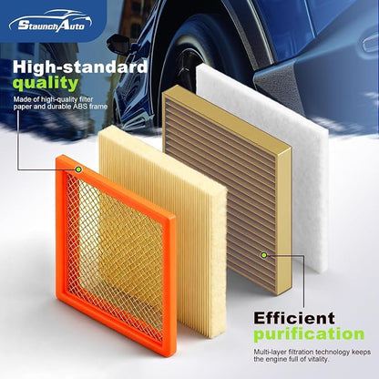 Engine & Cabin Air Filter for Silverado 1500; Sierra 1500; Suburban; Tahoe Air - Image 3
