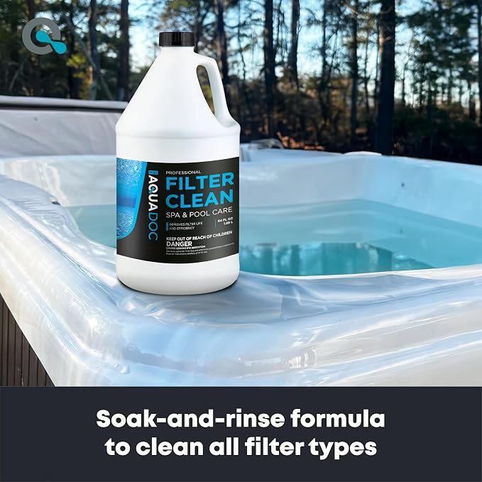AquaDoc Spa & Hot Tub Filter Cleaner Soak - 64oz - Pool Filter Cleaner & - Image 3