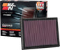 K&N High-Flow Original Lifetime Engine Air Filter: Increase Power: Premium by KNEngineeringInc