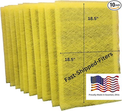 Fast-Shipped-Filters 10 Pack 20x21 Replacement Filter Pads Compatible by Unknown