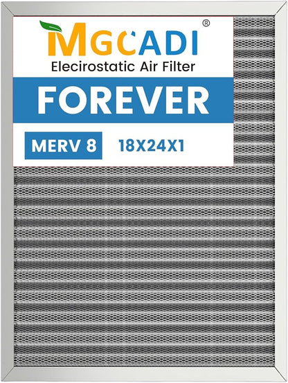 24x18x1 HVAC Furnace Air Filter, Lasts a Lifetime, the Last HVAC Filter You by MGCADI